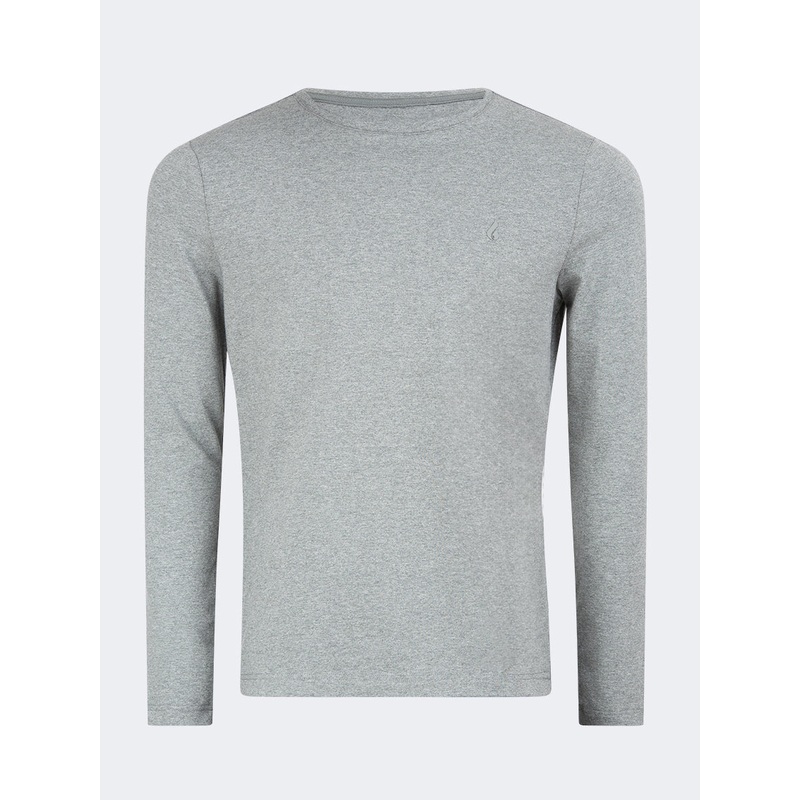 Oil And Gaz Performance Men Lifestyle Long Sleeve Heather Grey
