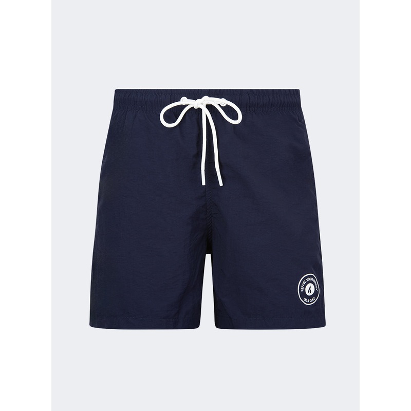 Oil And Gaz Quick Drying Men Swim Short Navy