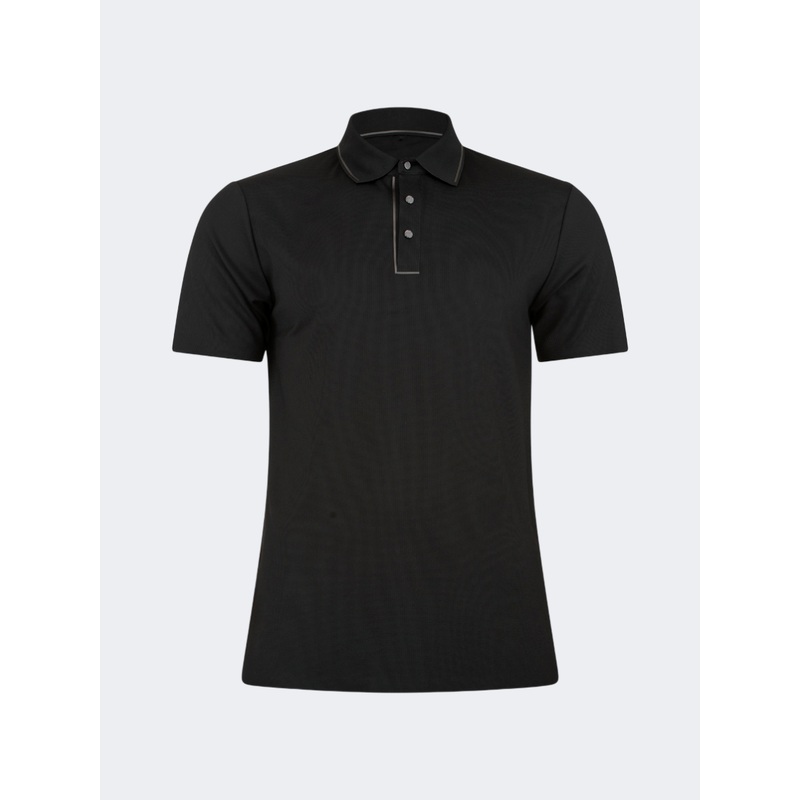 Oil And Gaz Timeless Men Lifestyle  Polo Shirt Black
