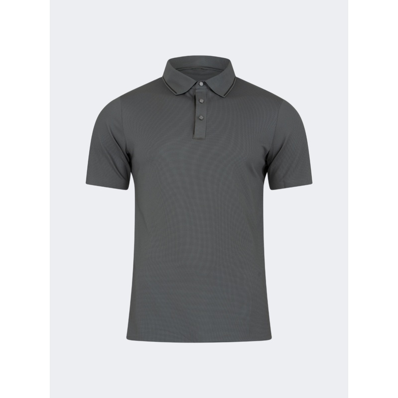 Oil And Gaz Timeless Men Lifestyle  Polo Shirt Drak Grey