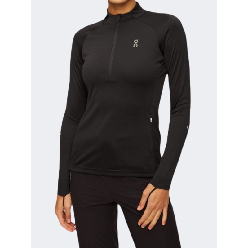 On Climate 2 Women Running Long Sleeve Black