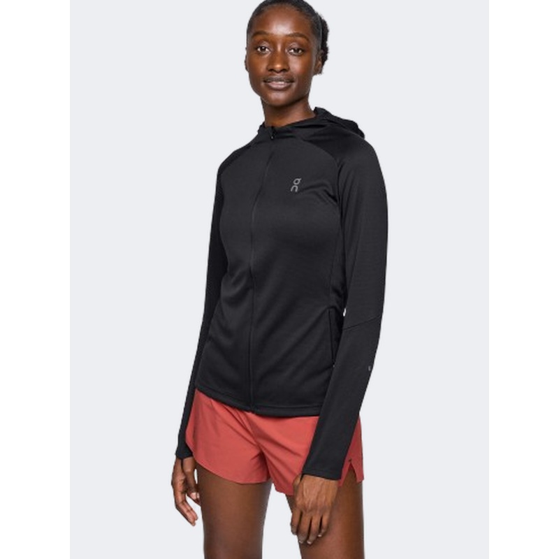 On Climate Women Running Hoody Black