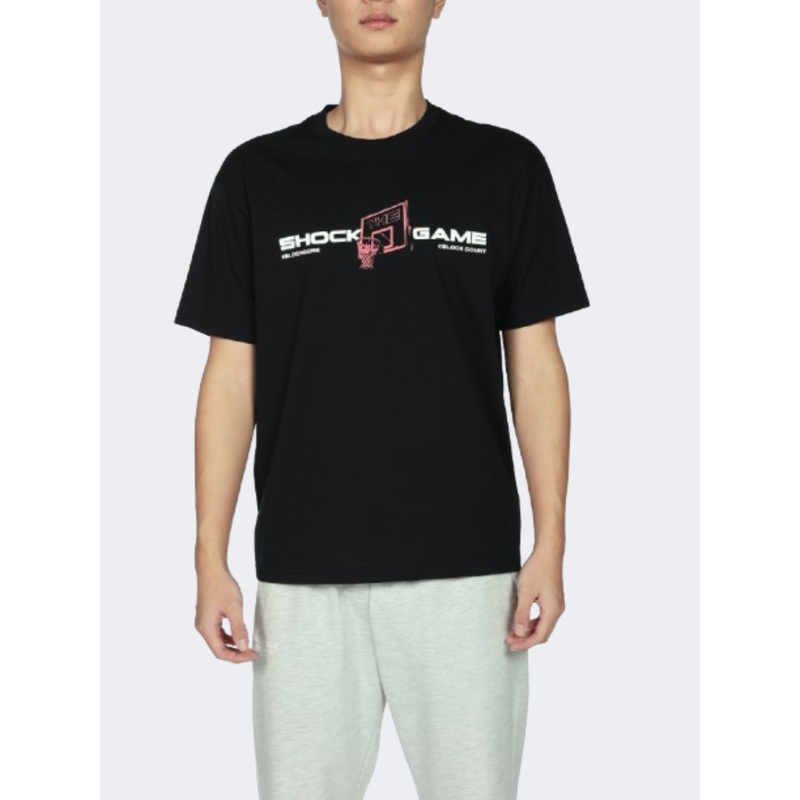 Anta Shock The Game Men Basketball T-Shirt Black/White/Red