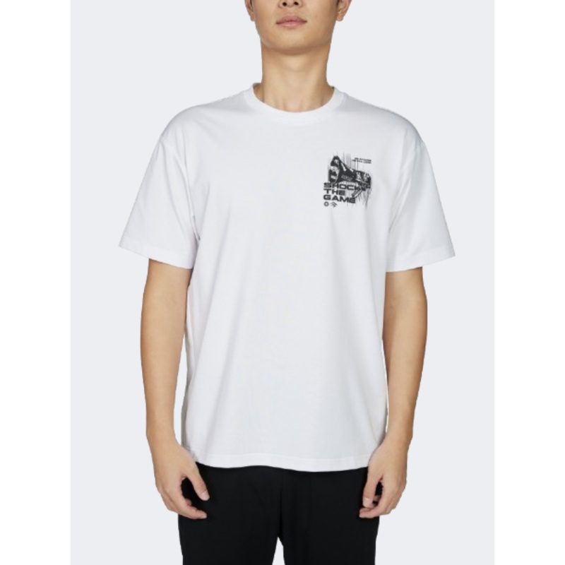 Anta Shock The Game Men Basketball T-Shirt White/Blue