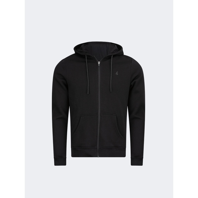 Oil And Gaz Full Zip Men Lifestyle Hoody Black