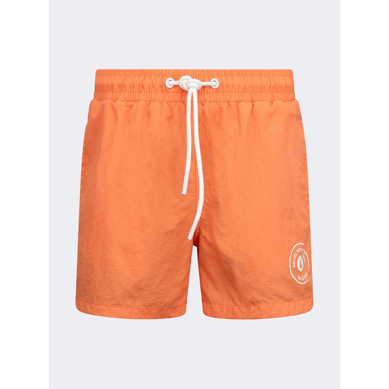 Oil And Gaz Plain Kids-Boys Swim Short Orange