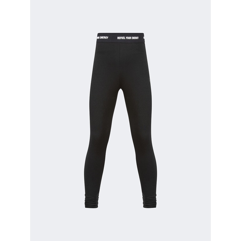 Oil And Gaz Plain Kids-Girls Lifestyle Tight Black