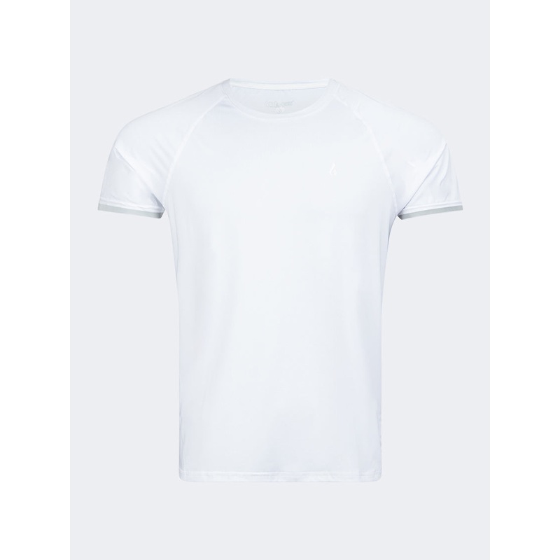 Oil And Gaz Plain Men Fitness T-Shirt White