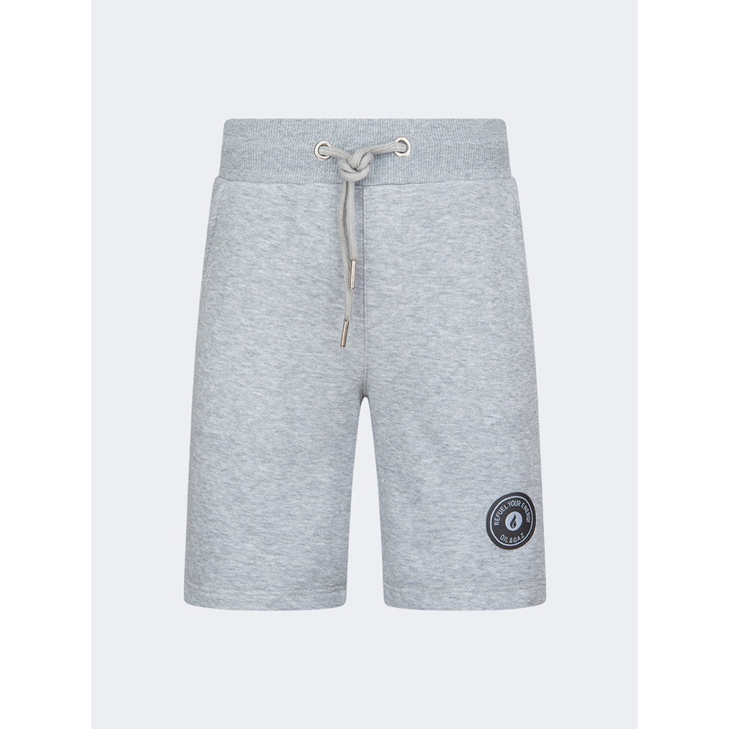 Oil And Gaz Regular Fit Kids-Boys Lifestyle Short Grey/Chine
