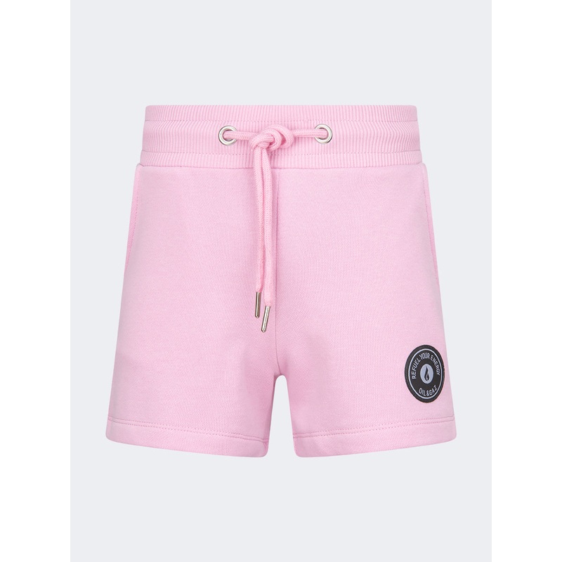 Oil And Gaz Regular Fit Kids-Girls Lifestyle Short Pink