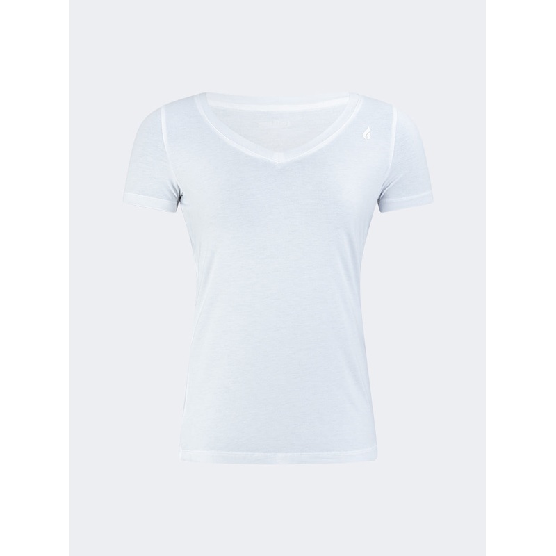 Oil And Gaz V Necck Women Lifestyle T-Shirt White