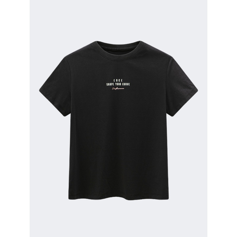 Erke Crew Women Lifestyle T-Shirt Black