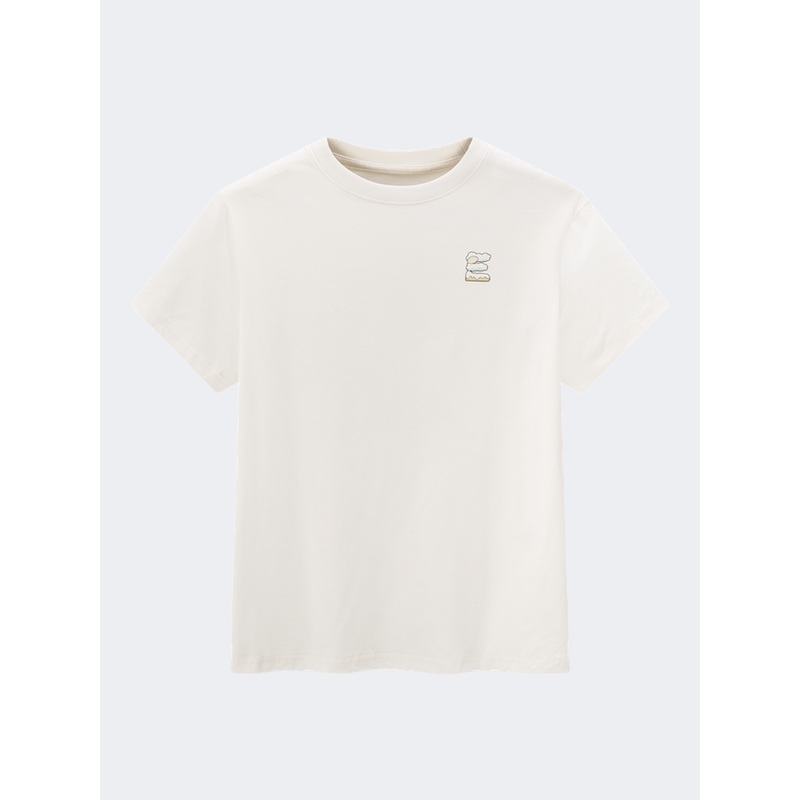 Erke Crew Women Lifestyle T-Shirt Glacier White