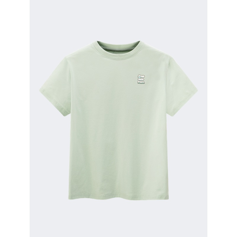 Erke Crew Women Lifestyle T-Shirt Light Green