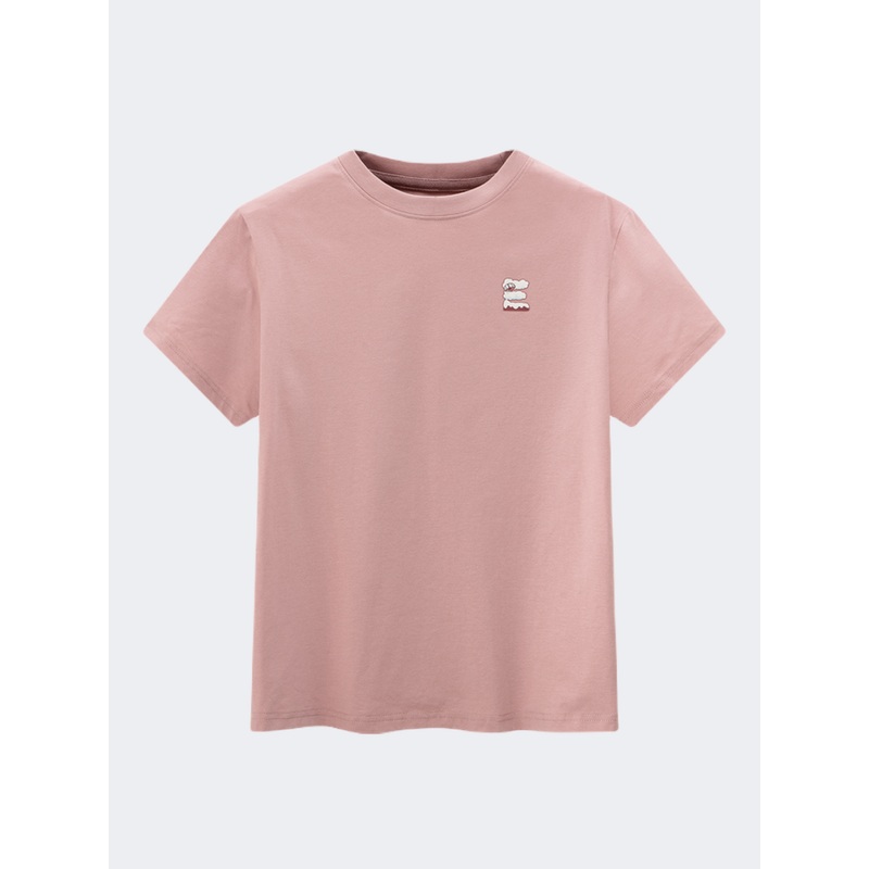 Erke Crew Women Lifestyle T-Shirt Smoke Pink