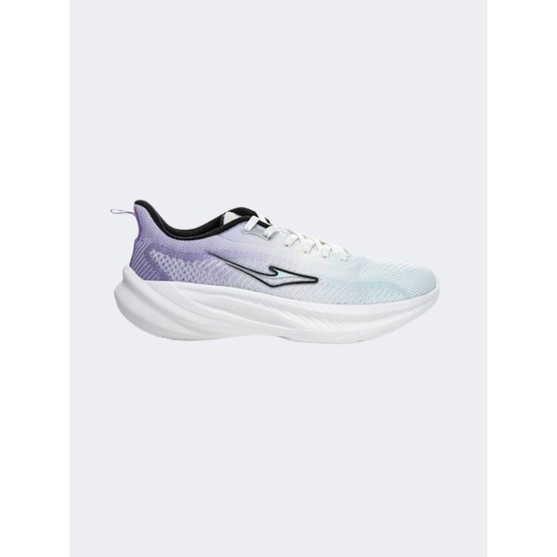 Erke Cushioning Women Running Shoes Blue/Purple