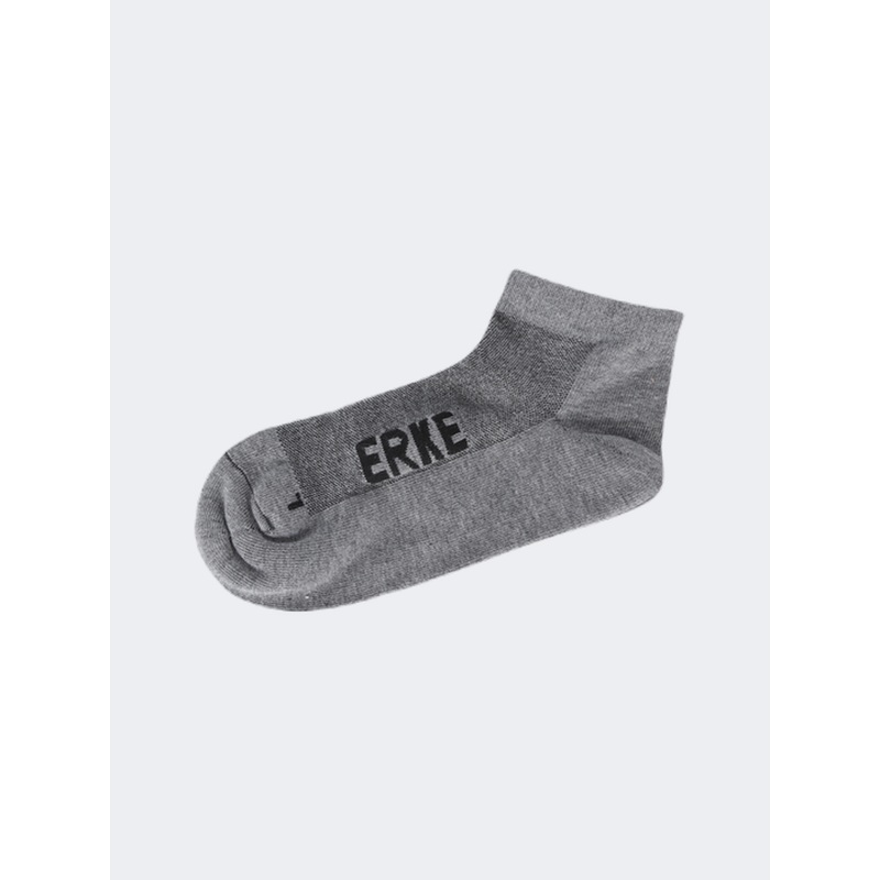 Erke Flat Men Training Sock Dark Heather Grey