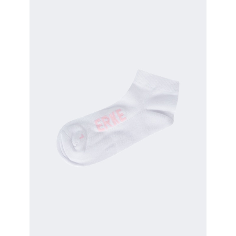Erke Flat Women Training Sock White/Pink