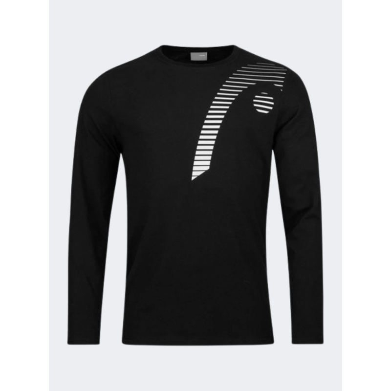 Head Club 22 Cliff Men Tennis Long Sleeve Black/White