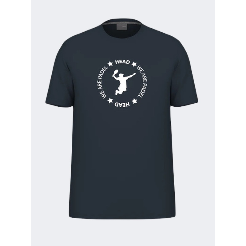 Head We Are Men Padel T-Shirt Navy/White