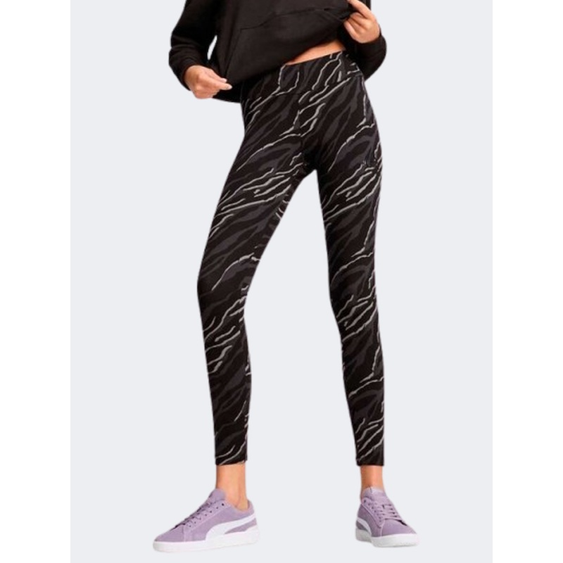 Puma Essential Plus Animal Women Lifestyle Tight Black/Grey