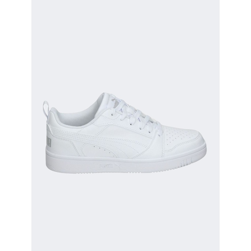 Puma Rebound V6 Gs-Boys Lifestyle Shoes White/Light Grey