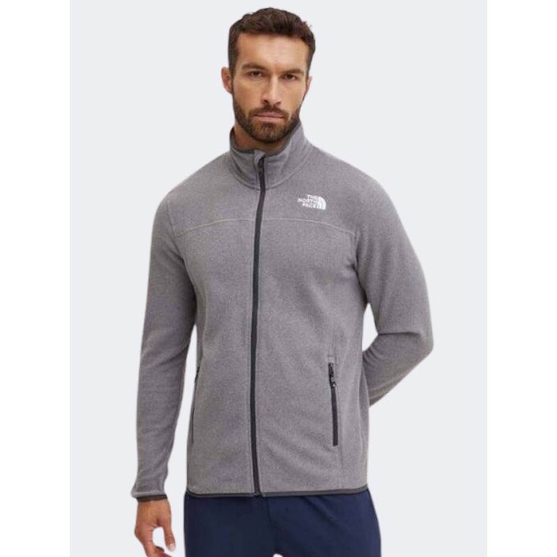 The North Face 100 Glacier Men Skiing Fleece Mid Grey Heather