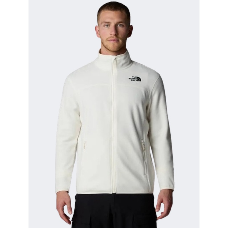 The North Face 100 Glacier Men Skiing Fleece White Dune