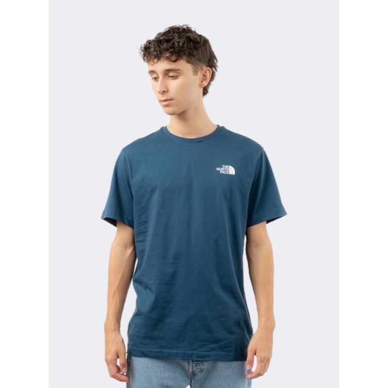 The North Face Box Nse Celebration Men Lifestyle T-Shirt Petrol/White