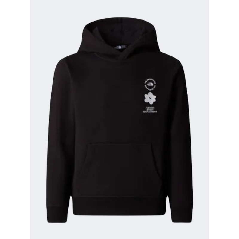 The North Face Flower Graphic Relaxed Girls Lifestyle Hoody Black