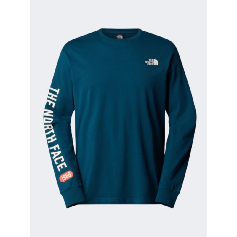 The North Face Varsity Graphic Men Lifestyle Long Sleeve Midnight Petrol
