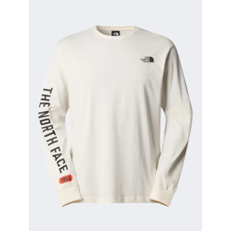 The North Face Varsity Graphic Men Lifestyle Long Sleeve White Dune