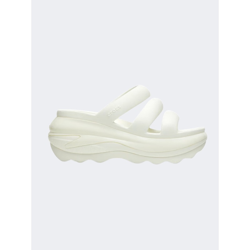 Crocs Mega Crush Triple Strap Unisex lifestyle Slippers Chalk