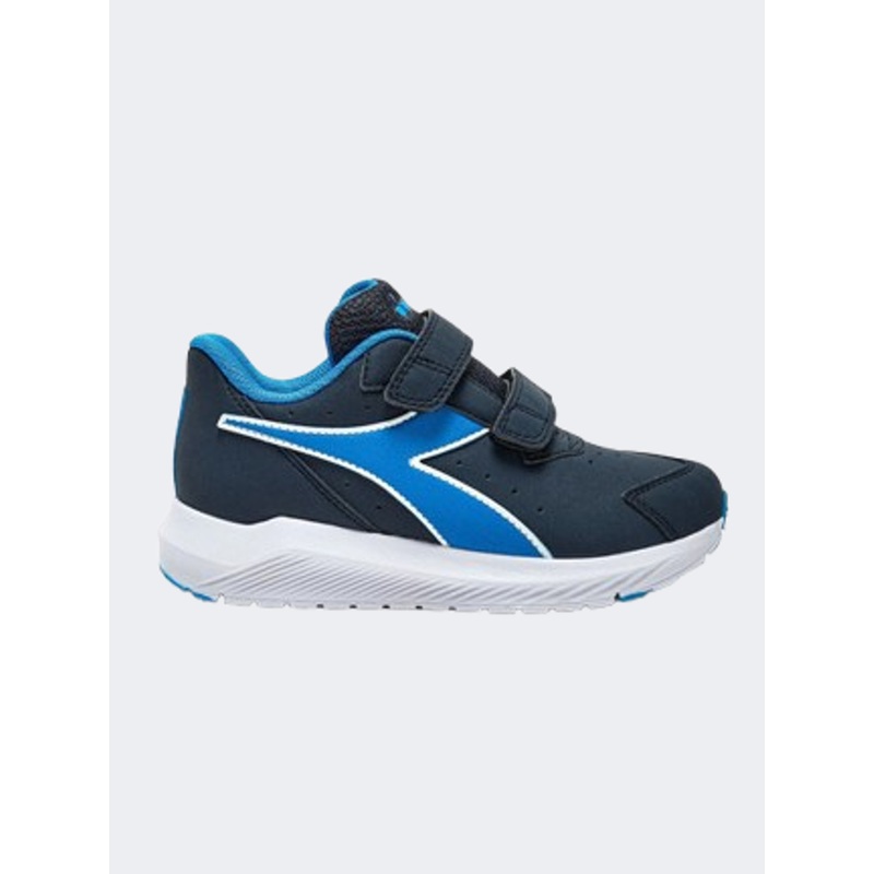 Diadora Falcon Sl V 4 Ps-Boys Running Shoes Blue/Navy/White