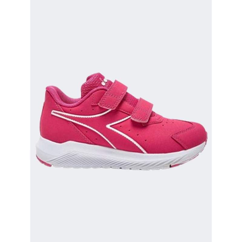 Diadora Falcon Sl V 4 Ps-Girls Running Shoes Black/Rasberry