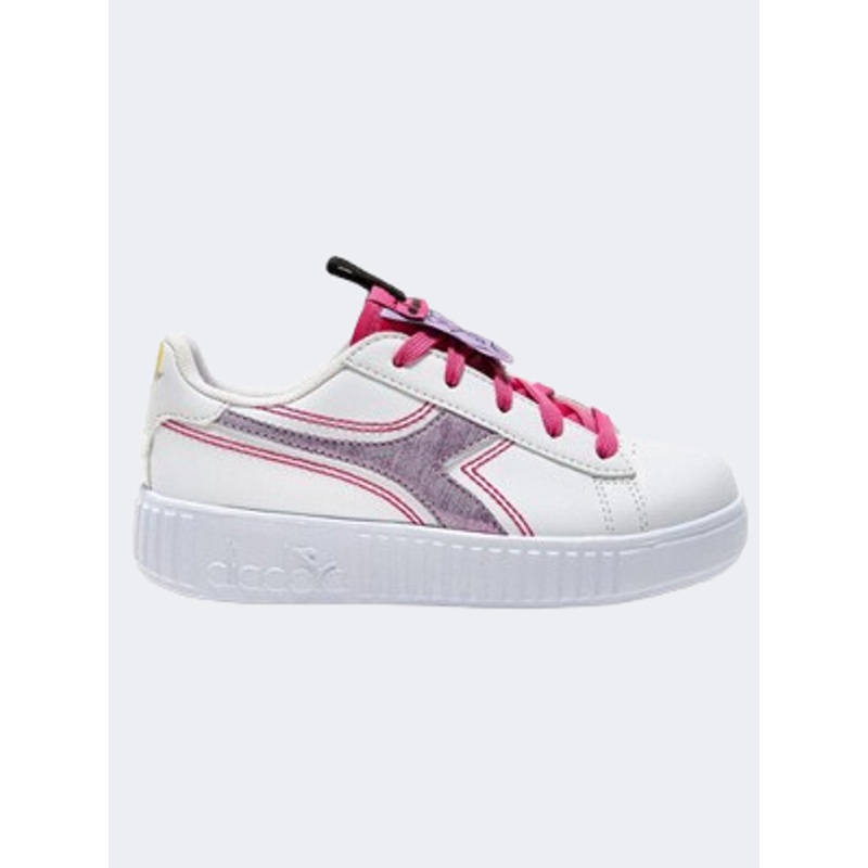 Diadora Game Step Lola Ps-Girls Lifestyle Shoes White/Violet Iris