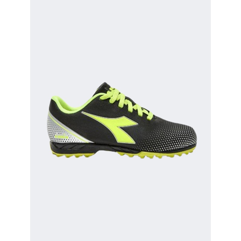 Diadora Pichichi 7 Gs-Boys Football Shoes Black/Yellow/Silver
