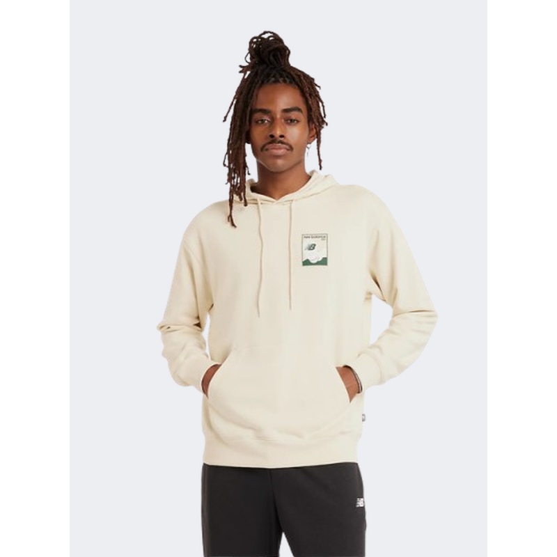 New Balance French Terry Relaxed 550 Men Lifestyle Hoody Pale Moss