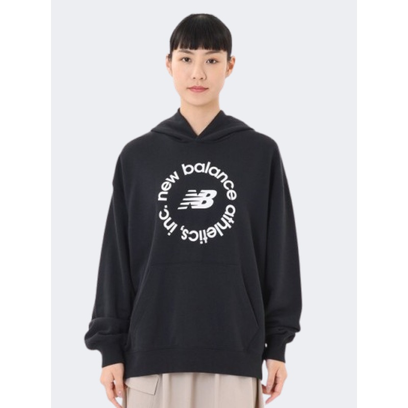 New Balance Sport French Terry Graphic Women Lifestyle Hoody Black