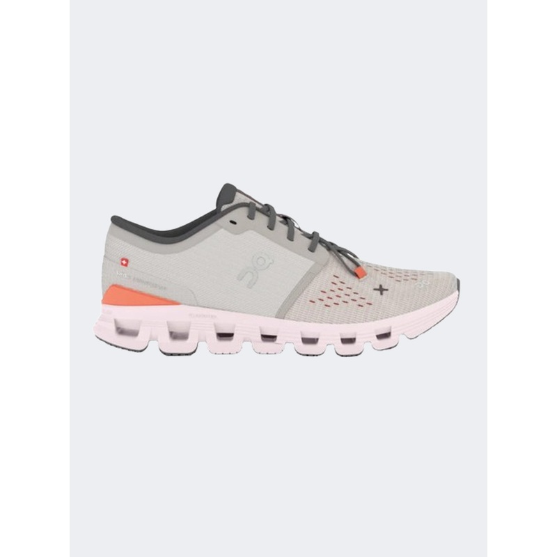 On Cloud X 4 Women Training Shoes Silver/Flame
