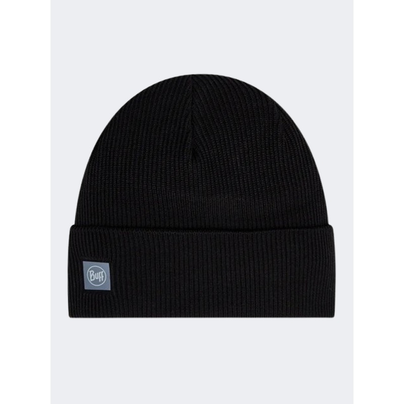 Buff Crossknit Solid Unisex  Lifestyle Beanie Black