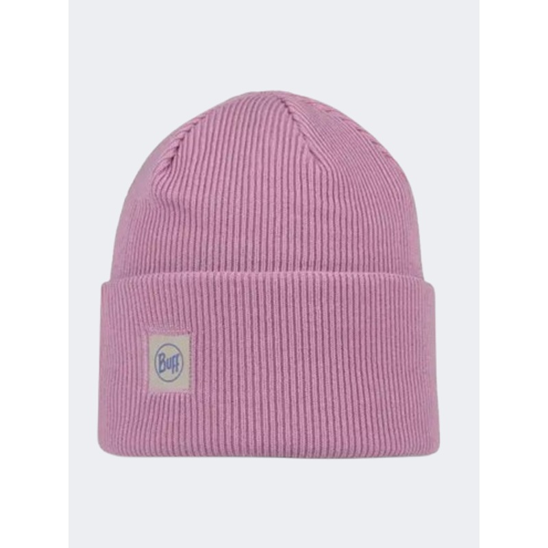 Buff Crossknit Solid Unisex Lifestyle Beanie Camelia Pink