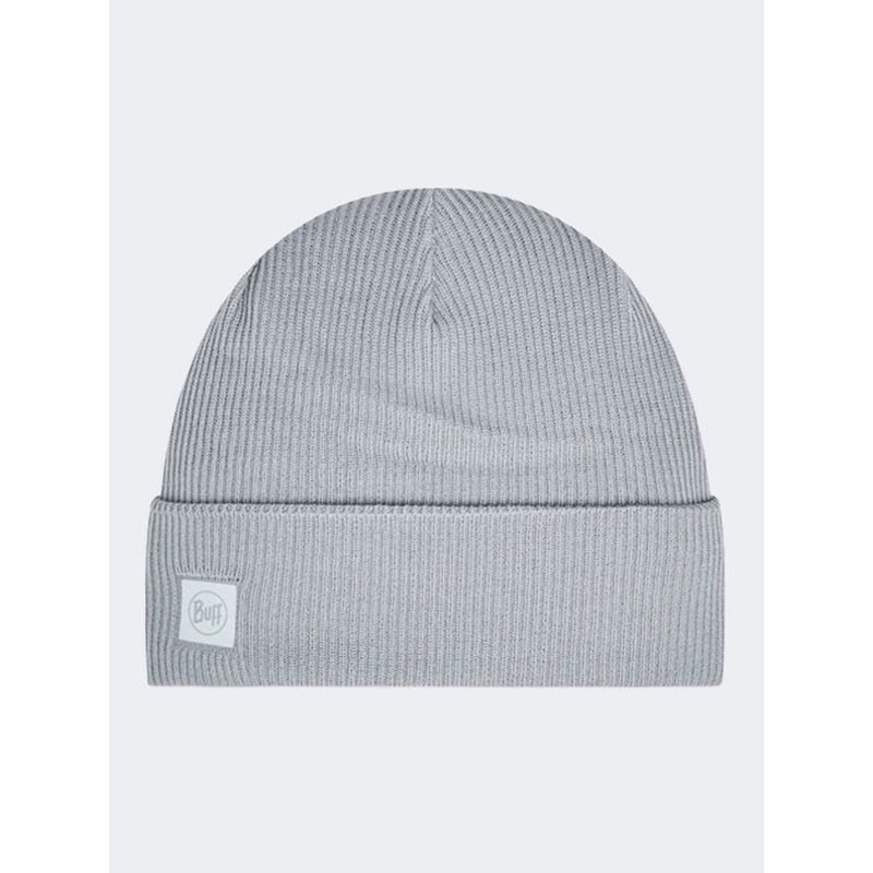 Buff Crossknit Solid Unisex Lifestyle Beanie Light Grey