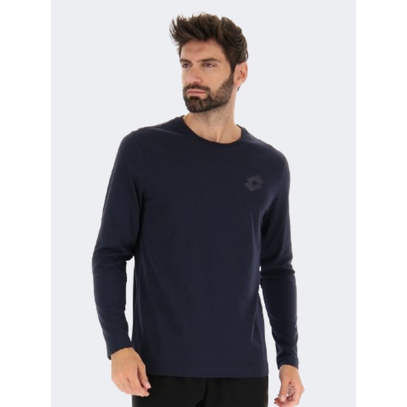 Lotto Msc Men Lifestyle Long Sleeve Navy Blue