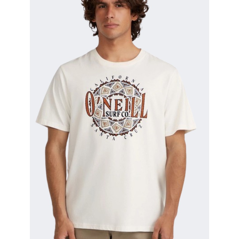 Oneill Ikat Graphic Men Lifestyle T-Shirt Snow White