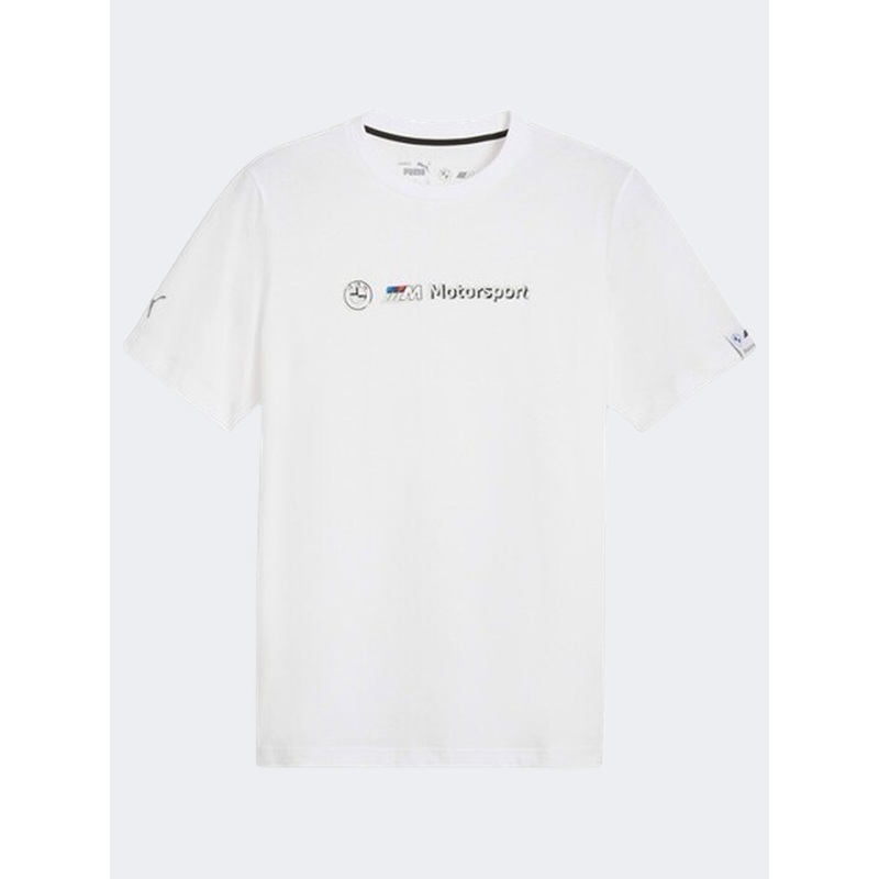 Puma Bmw Motorsport Logo Men Lifestyle T-Shirt White