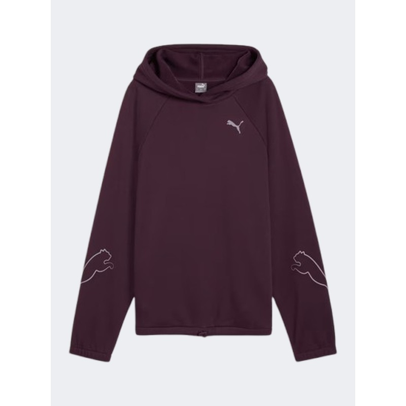 Puma Motion Women Lifestyle Hoody Midnight Plum