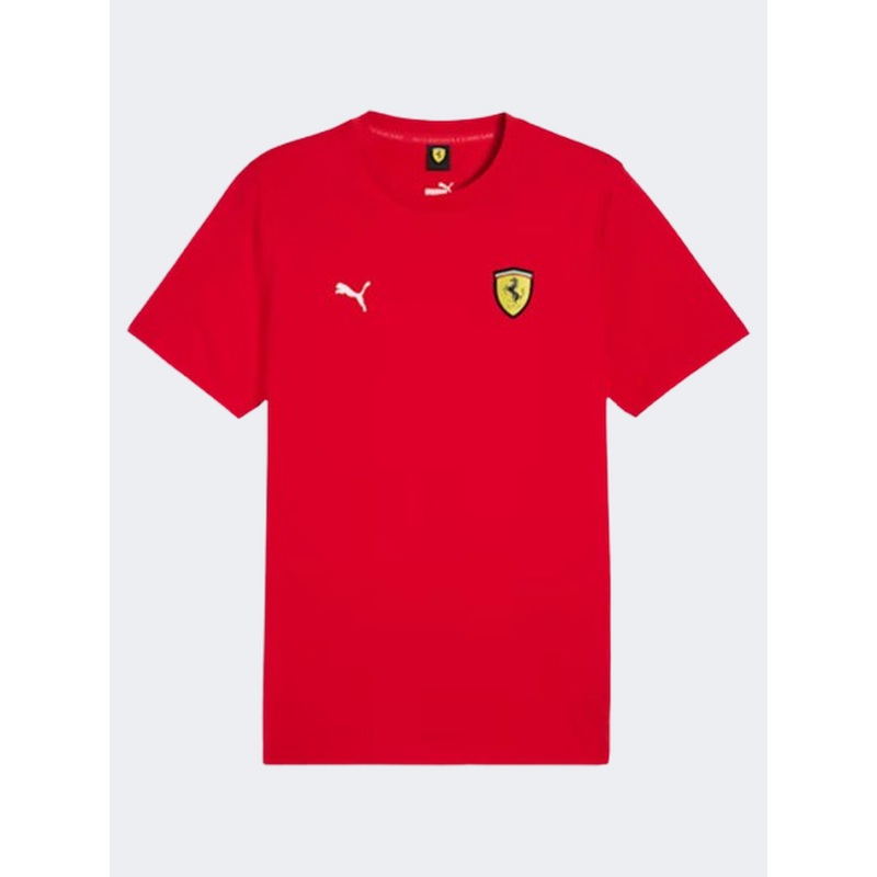 Puma Scuderia Ferrari Race Color Shield Men Lifestyle T-Shirt Rosso Corsa