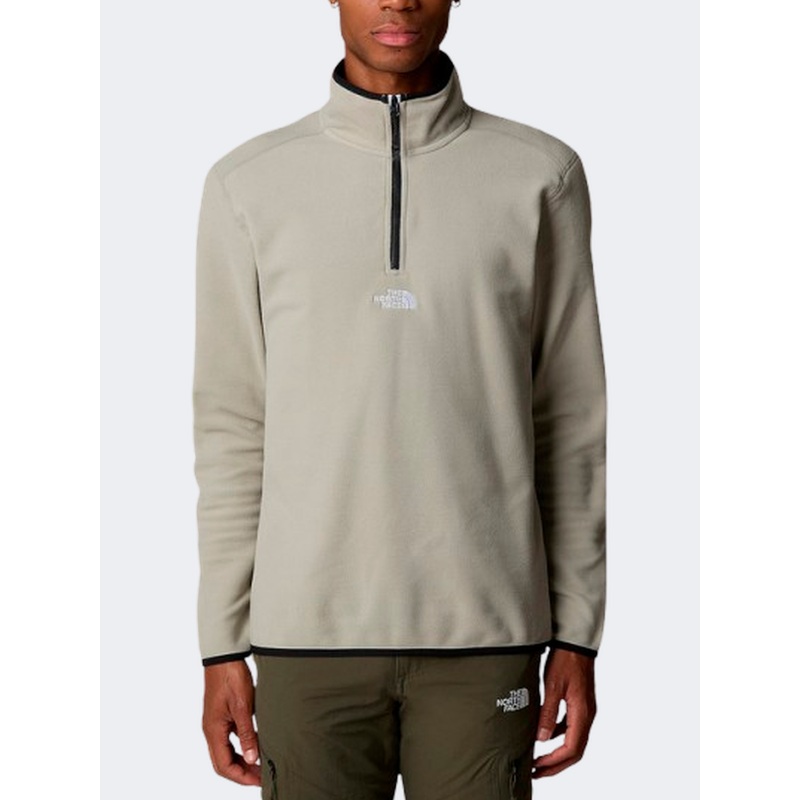 The North Face Glacier Embroid Logo Men Skiing Fleece Clay Grey
