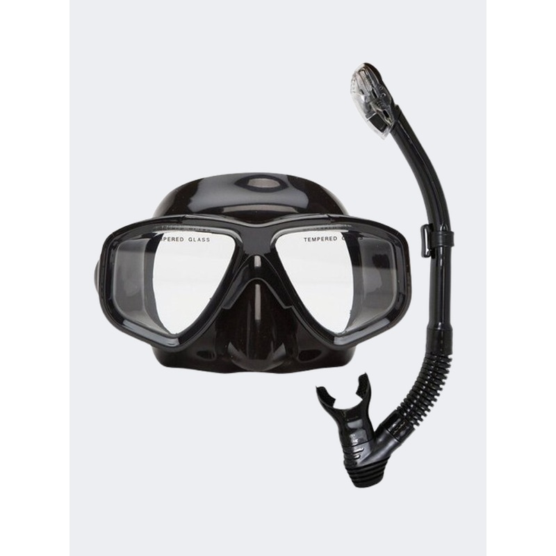 Xs Scuba Oceanways Caribbean Combo Unisex Diving Mask Black